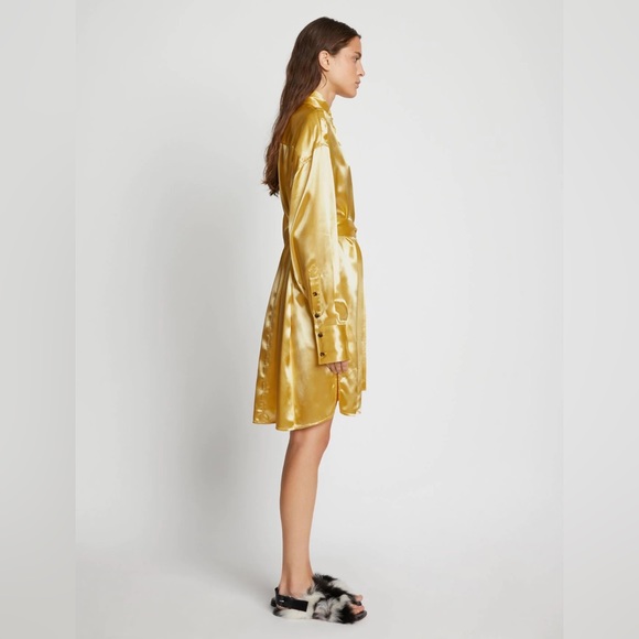 Proenza Schouler Glacé Shirtdress in Butter - Picture 2 of 6